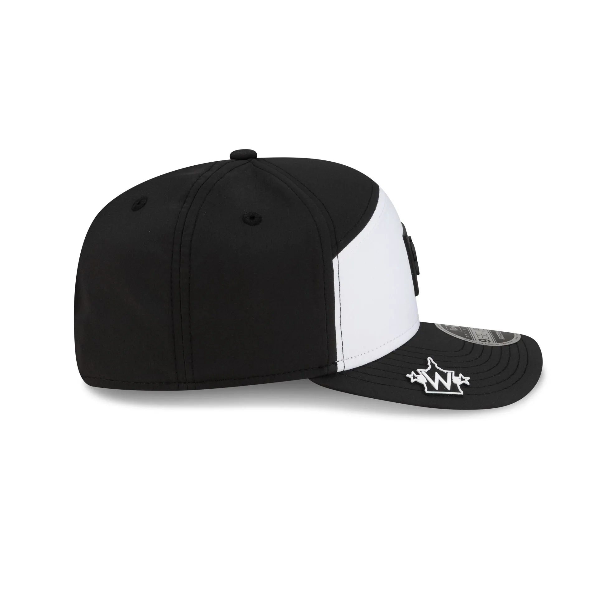 Washington Nationals 2026 Clubhouse Black & White Split Panel 9SEVENTY Stretch-Snap Hat sold by New Era product image thumbnail 4