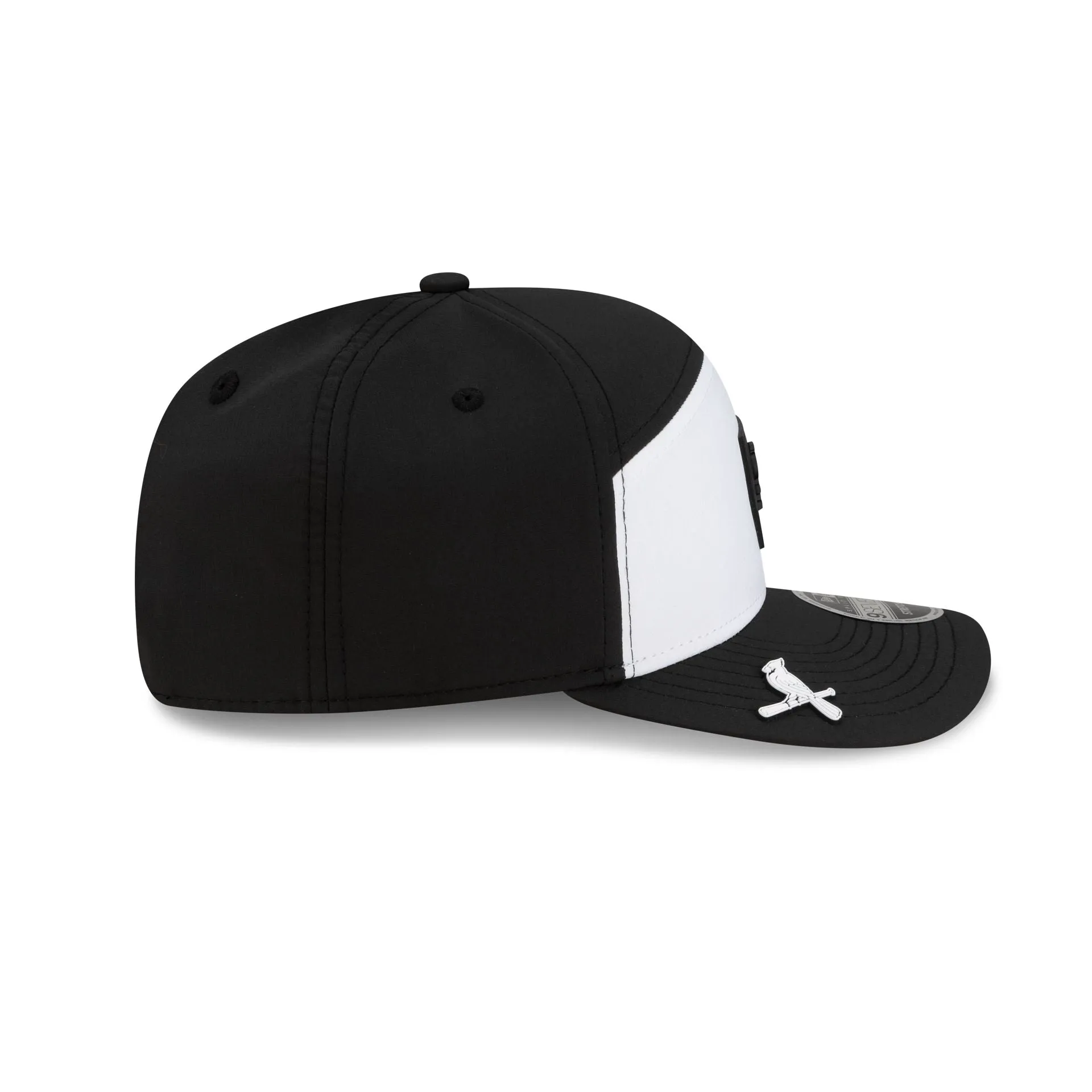 St. Louis Cardinals 2026 Clubhouse Black & White Split Panel 9SEVENTY Stretch-Snap Hat sold by New Era product image thumbnail 4