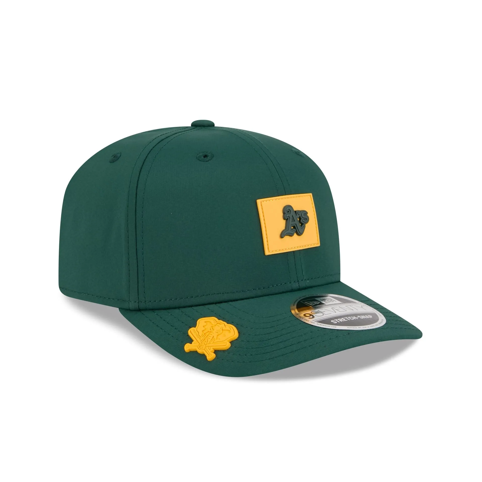 Athletics 2026 Clubhouse 9SEVENTY Stretch-Snap Hat sold by New Era