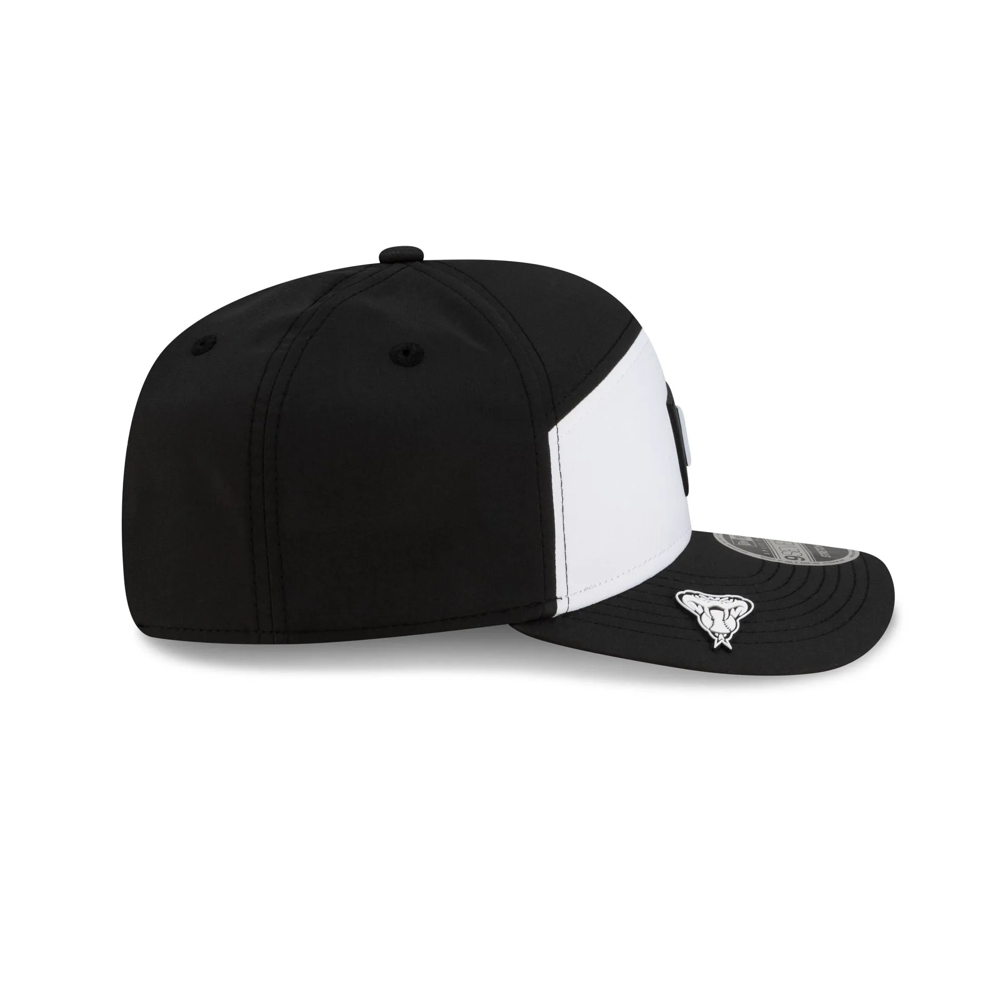 Arizona Diamondbacks 2026 Clubhouse Black & White Split Panel 9SEVENTY Stretch-Snap Hat sold by New Era product image thumbnail 4
