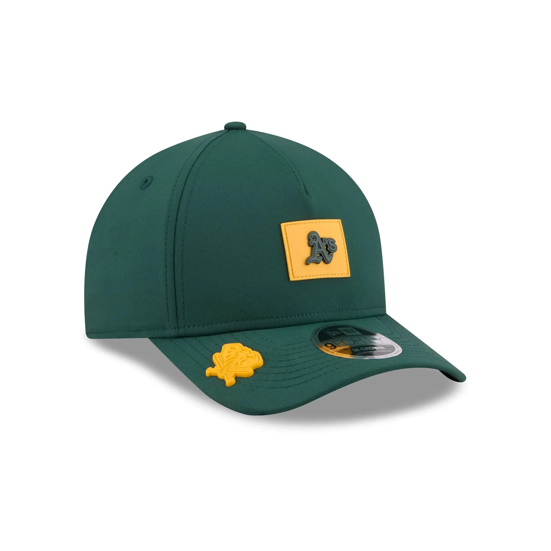 Athletics 2026 Clubhouse 9FORTY M-Crown A-Frame Snapback Hat sold by New Era