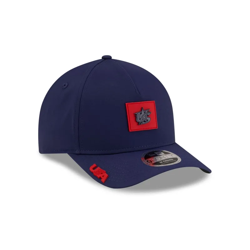 USA Baseball 2026 Clubhouse 9FORTY M-Crown A-Frame Snapback Hat sold by New Era