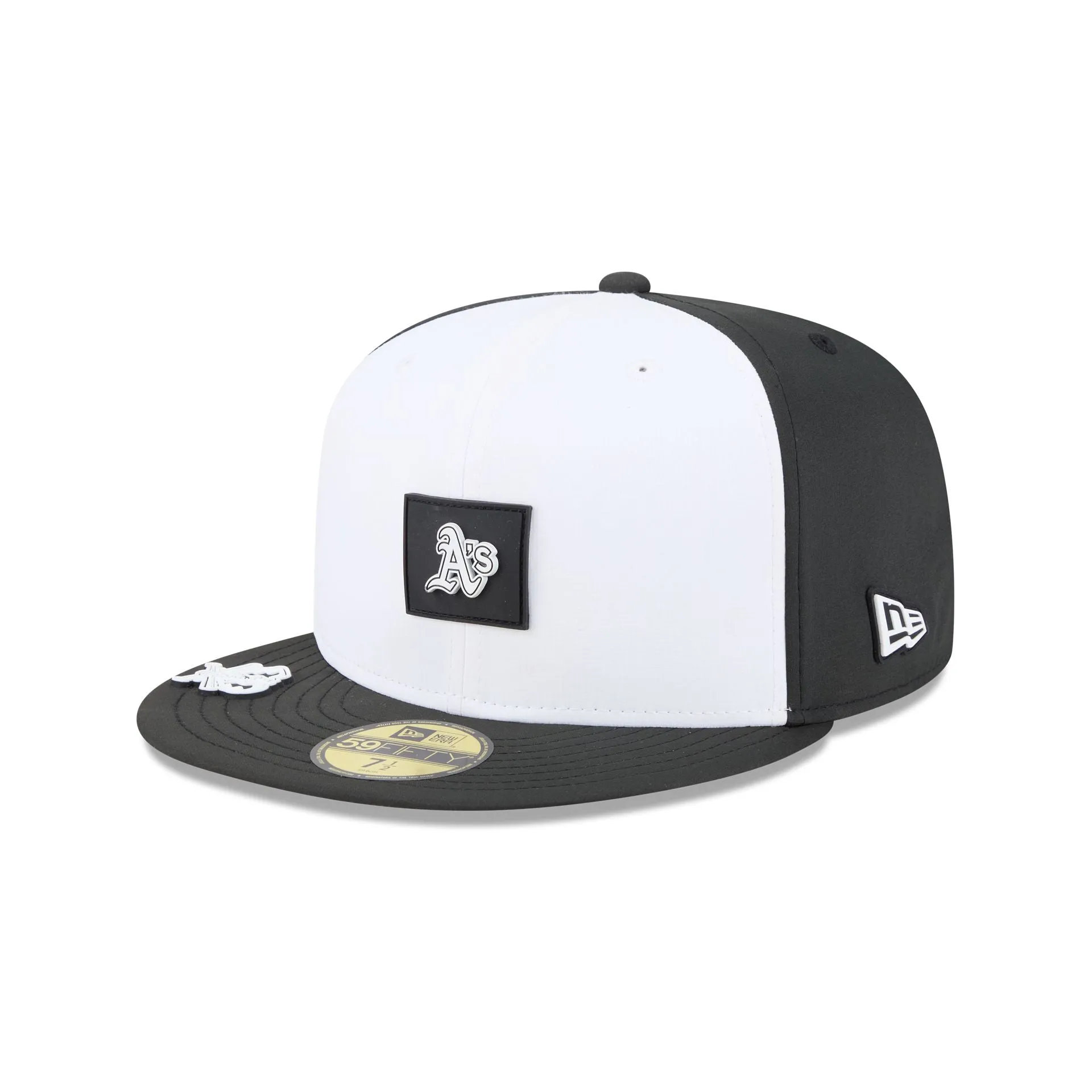 Athletics 2026 Clubhouse Black & White 59FIFTY Fitted Hat sold by New Era product image thumbnail 3