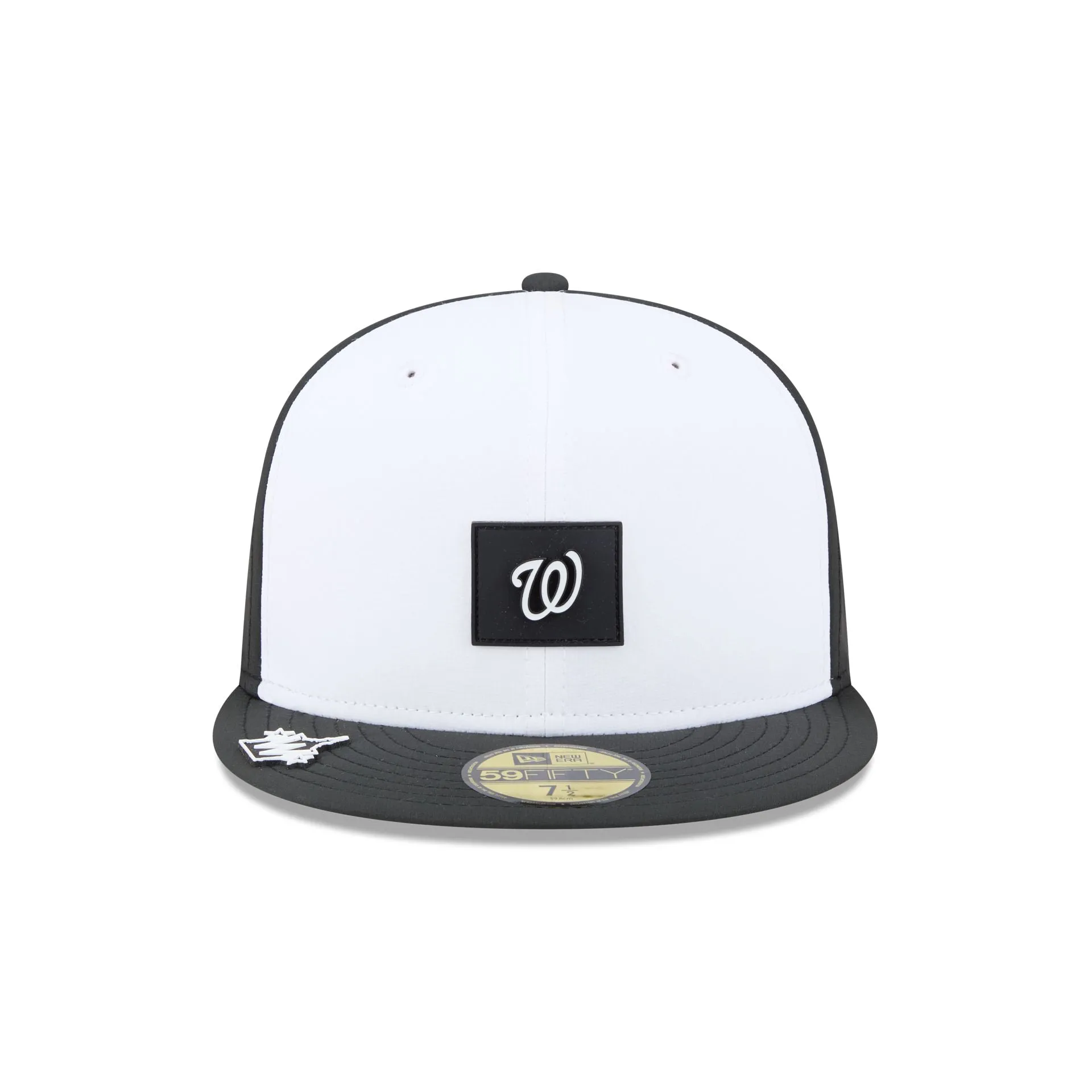 Washington Nationals 2026 Clubhouse Black & White 59FIFTY Fitted Hat sold by New Era product image thumbnail 2
