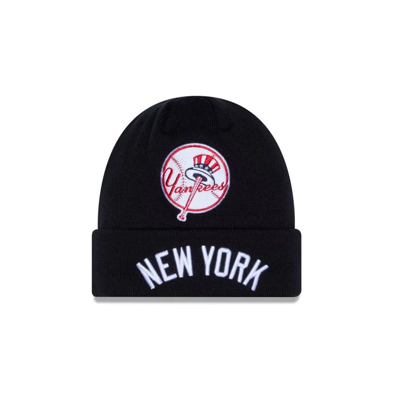 New York Yankees 2026 Clubhouse Cuff Knit Beanie Hat sold by New Era