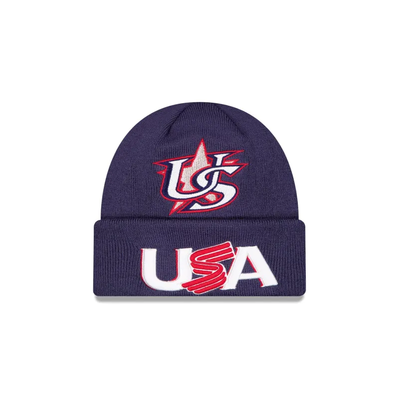 USA Baseball 2026 Clubhouse Cuff Knit Beanie Hat made by New Era
