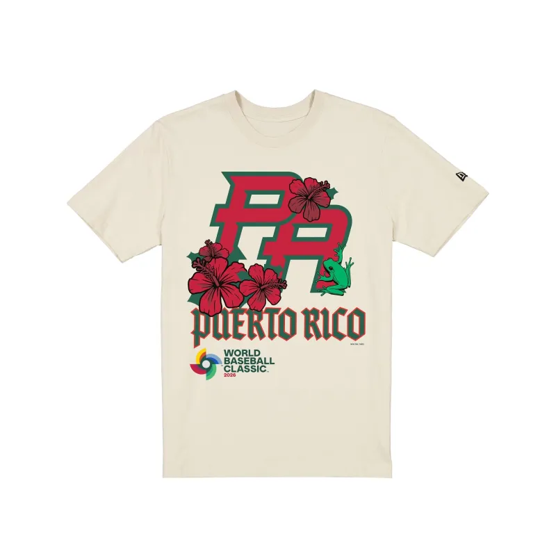 Puerto Rico 2026 World Baseball Classic White T-Shirt sold by New Era