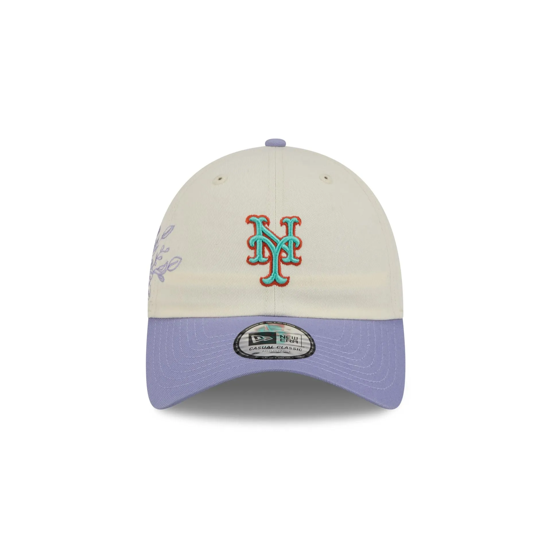 New York Mets Lavender Flowers Casual Classic Adjustable Hat sold by New Era product image thumbnail 2