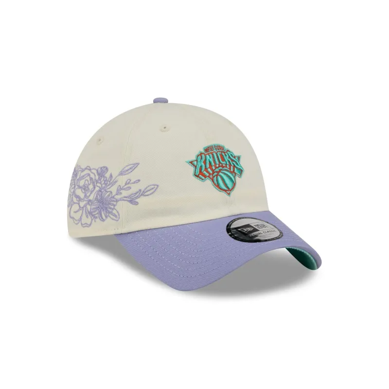 New York Knicks Lavender Flowers Casual Classic Adjustable Hat sold by New Era