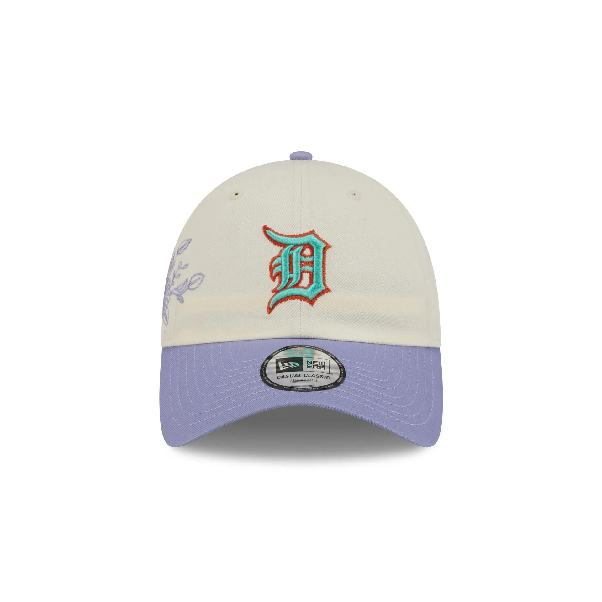 Detroit Tigers Lavender Flowers Casual Classic Adjustable Hat sold by New Era product image thumbnail 2