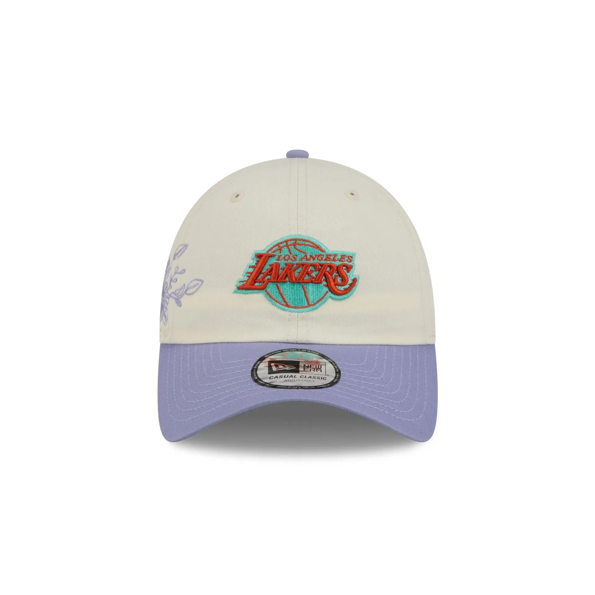 Los Angeles Lakers Lavender Flowers Casual Classic Adjustable Hat sold by New Era product image thumbnail 2