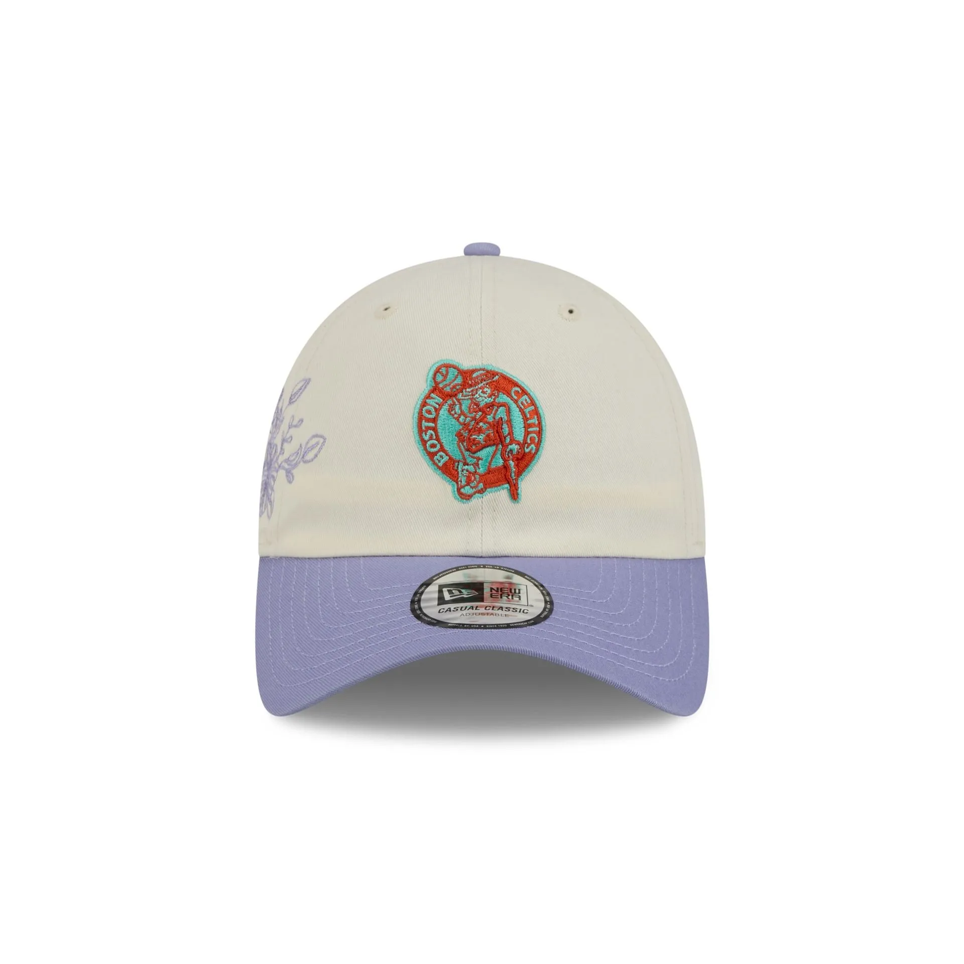 Boston Celtics Lavender Flowers Casual Classic Adjustable Hat sold by New Era product image thumbnail 3