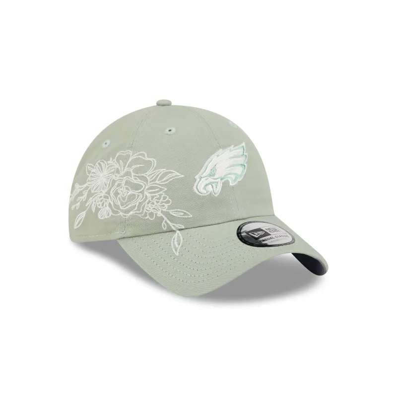 Philadelphia Eagles Stitched Flowers Casual Classic Adjustable Hat sold by New Era