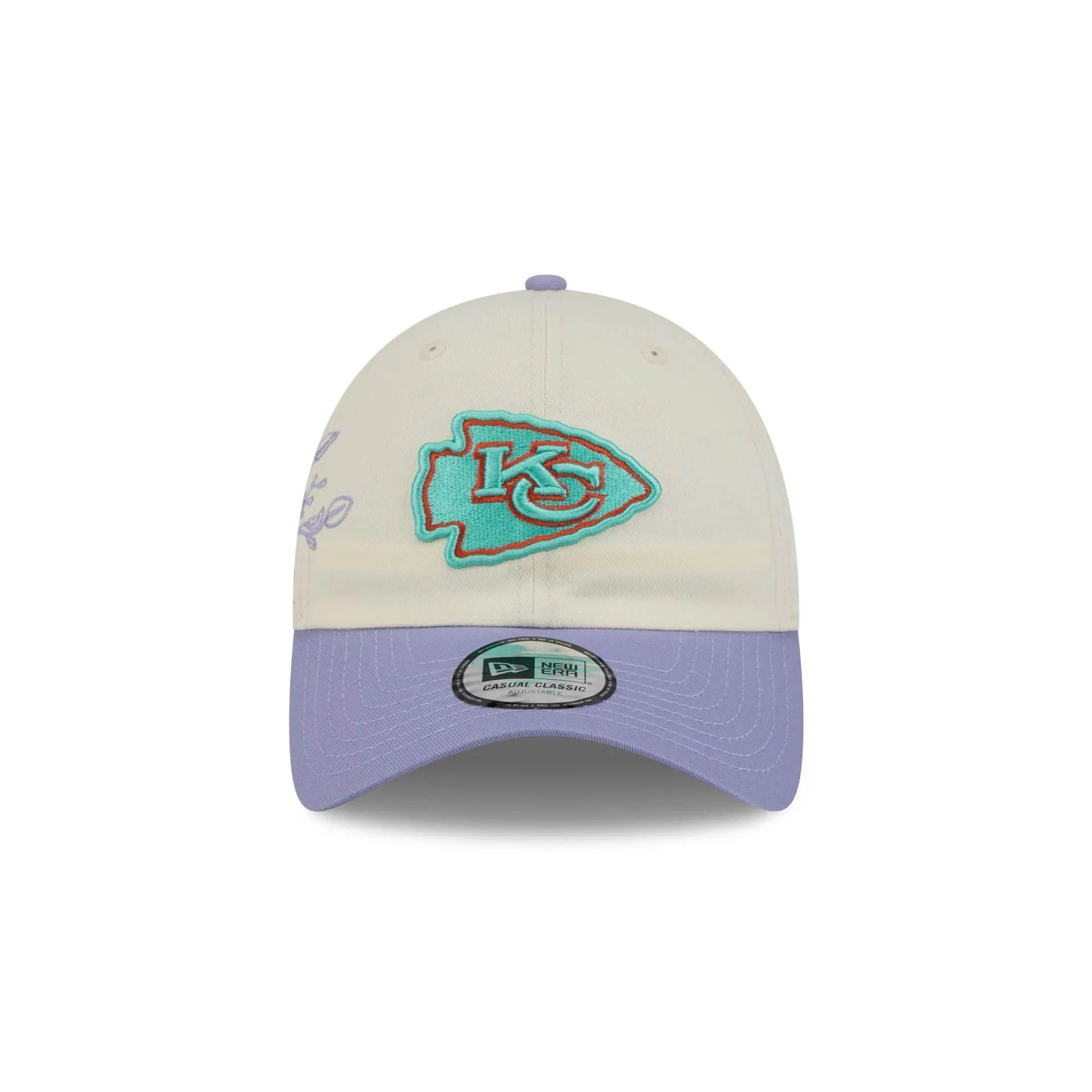 Kansas City Chiefs Lavender Flowers Casual Classic Adjustable Hat sold by New Era product image thumbnail 2