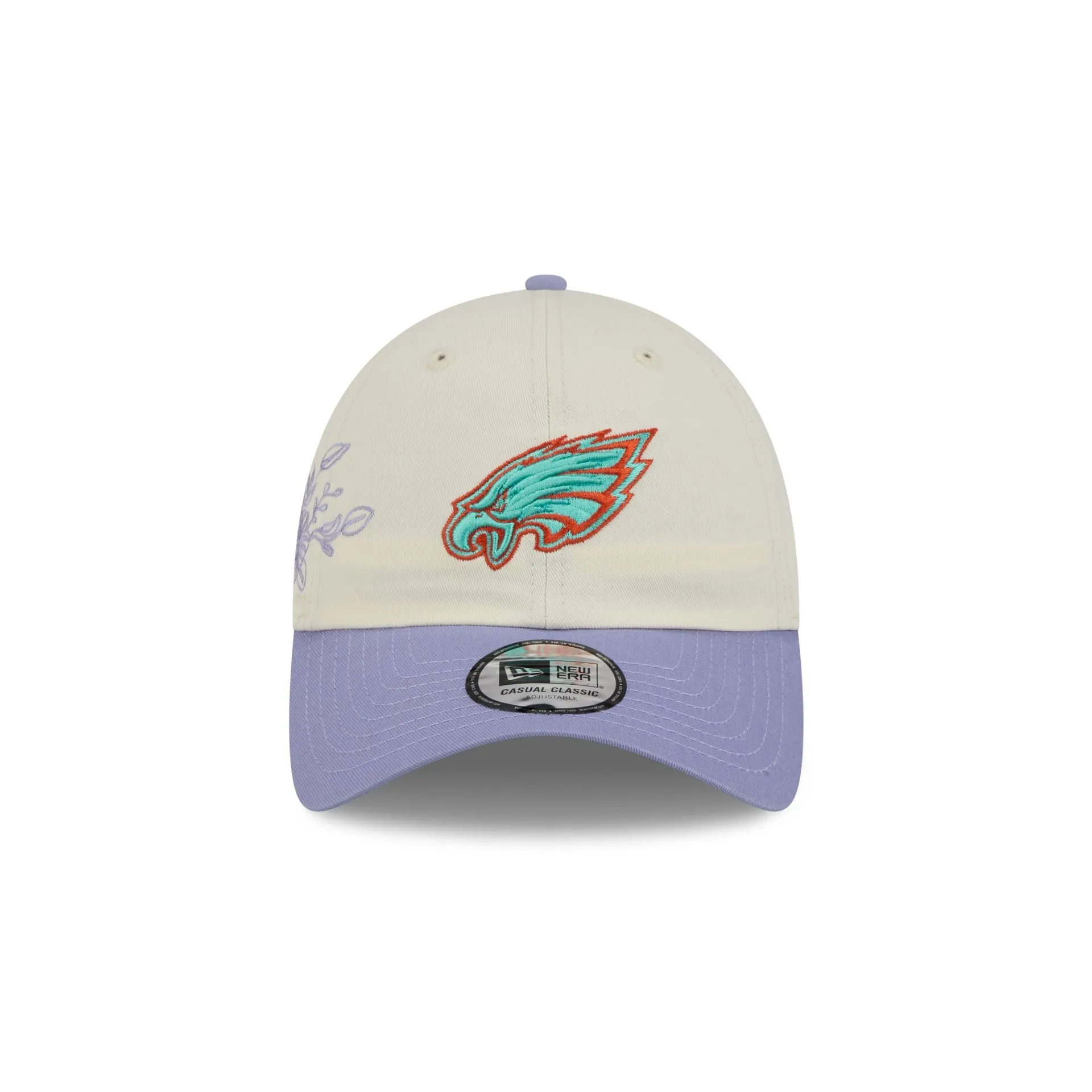 Philadelphia Eagles Lavender Flowers Casual Classic Adjustable Hat sold by New Era product image thumbnail 2