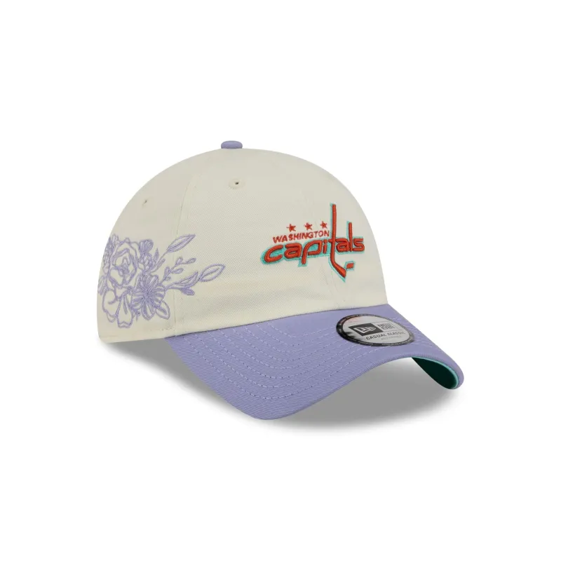 Washington Capitals Lavender Flowers Casual Classic Adjustable Hat sold by New Era