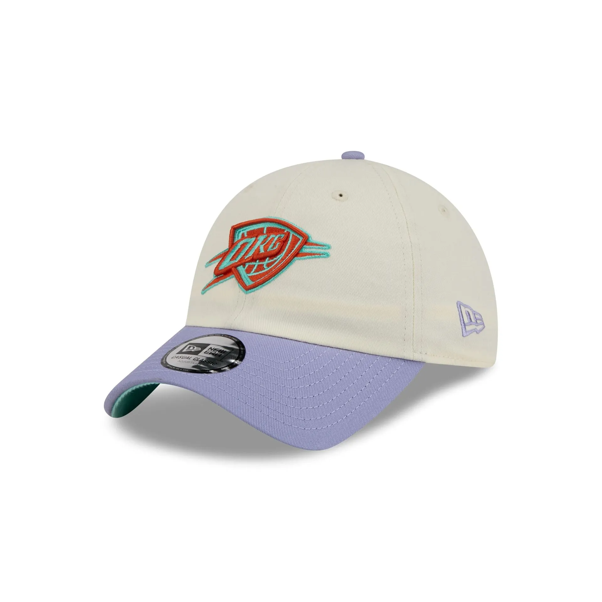 Oklahoma City Thunder Lavender Flowers Casual Classic Adjustable Hat sold by New Era product image thumbnail 3