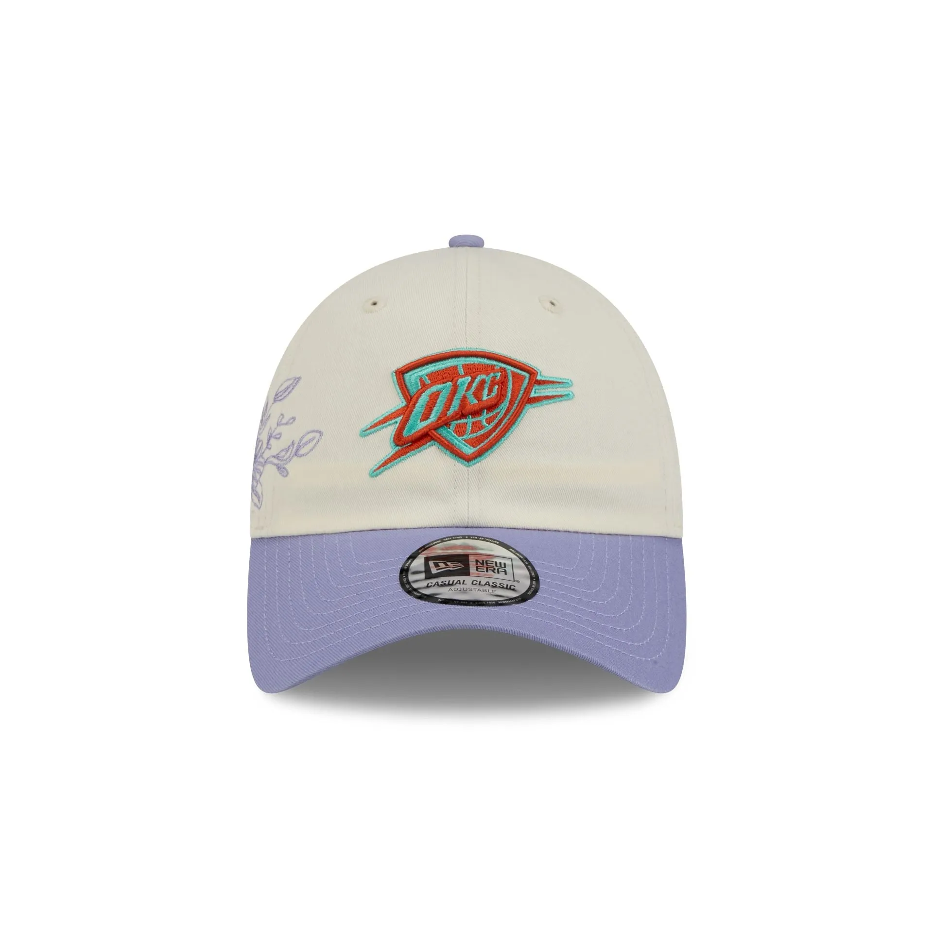 Oklahoma City Thunder Lavender Flowers Casual Classic Adjustable Hat sold by New Era product image thumbnail 2
