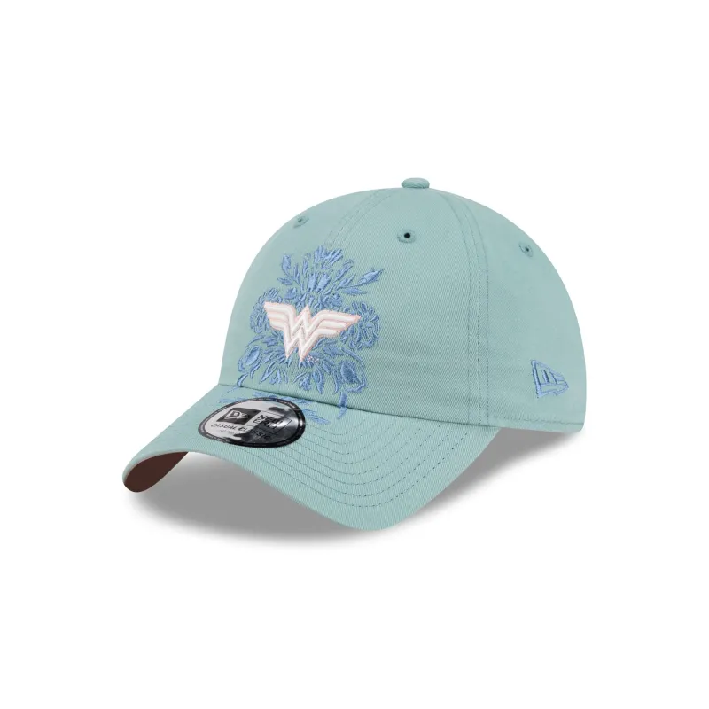 Wonder Woman Floral Casual Classic Adjustable Hat made by New Era