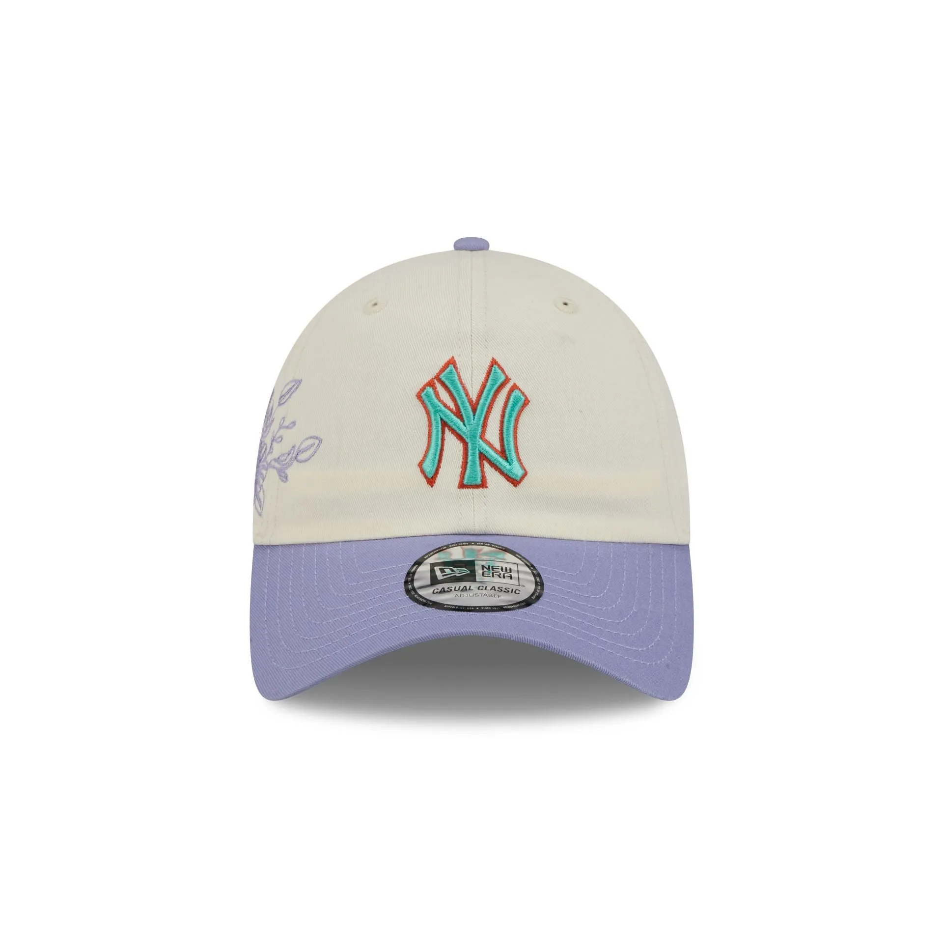 New York Yankees Lavender Flowers Casual Classic Adjustable Hat sold by New Era product image thumbnail 2