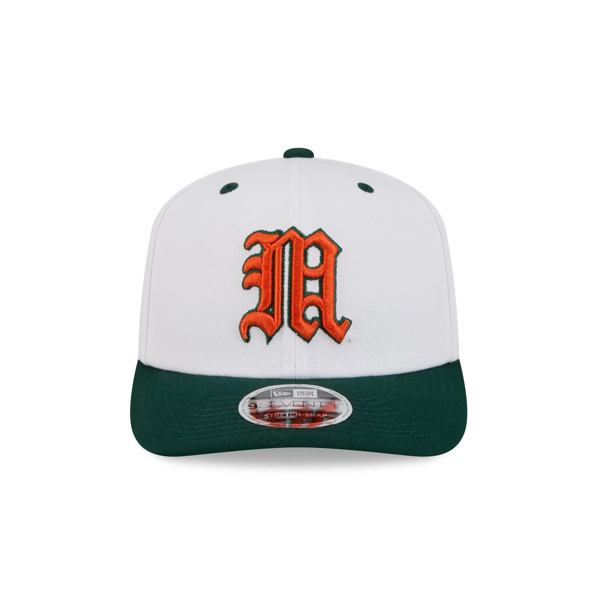 New Era x adidas Miami Hurricanes White 9SEVENTY Stretch-Snap Hat sold by New Era product image thumbnail 2