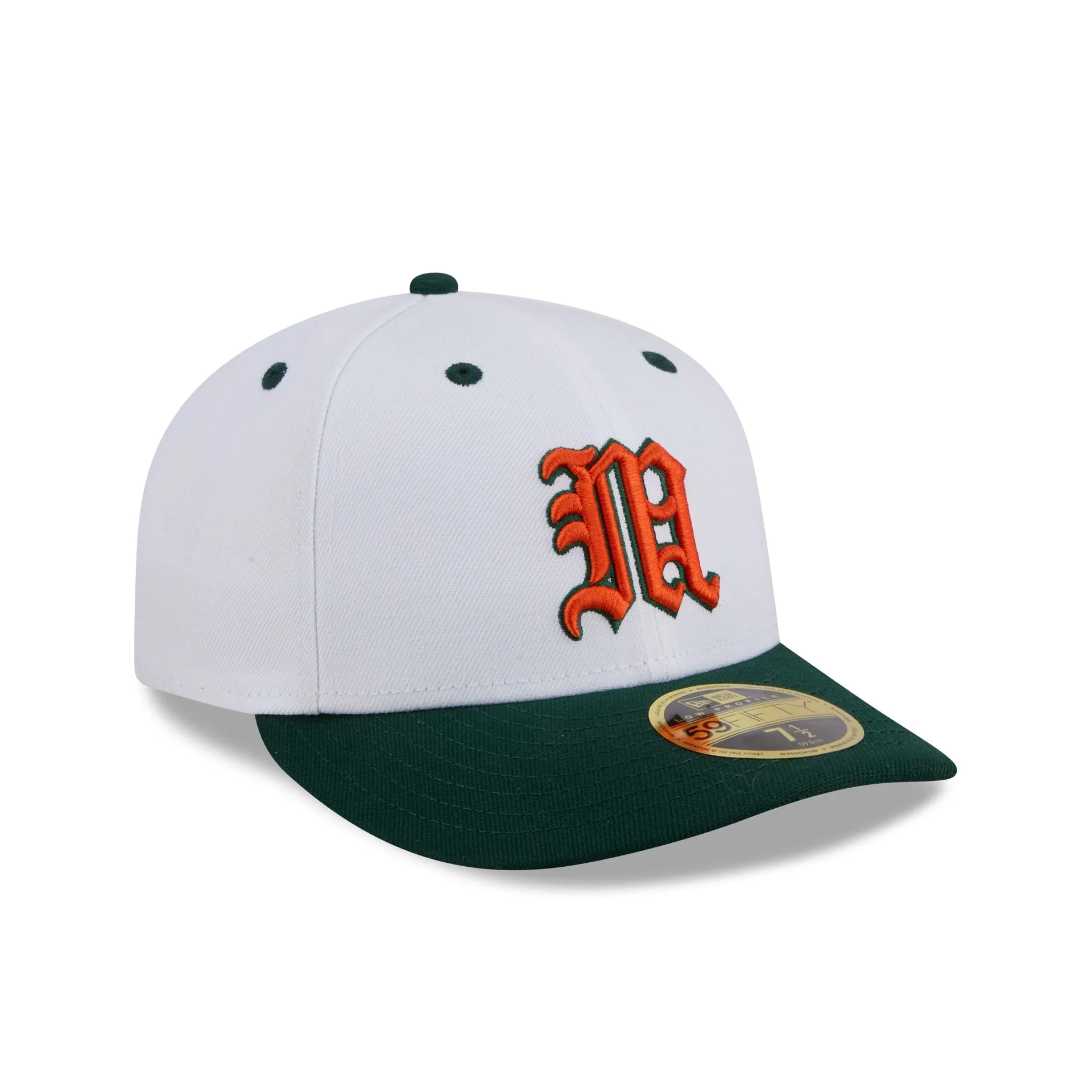 New Era x adidas Miami Hurricanes White Low Profile 59FIFTY Fitted Hat sold by New Era product image thumbnail 3