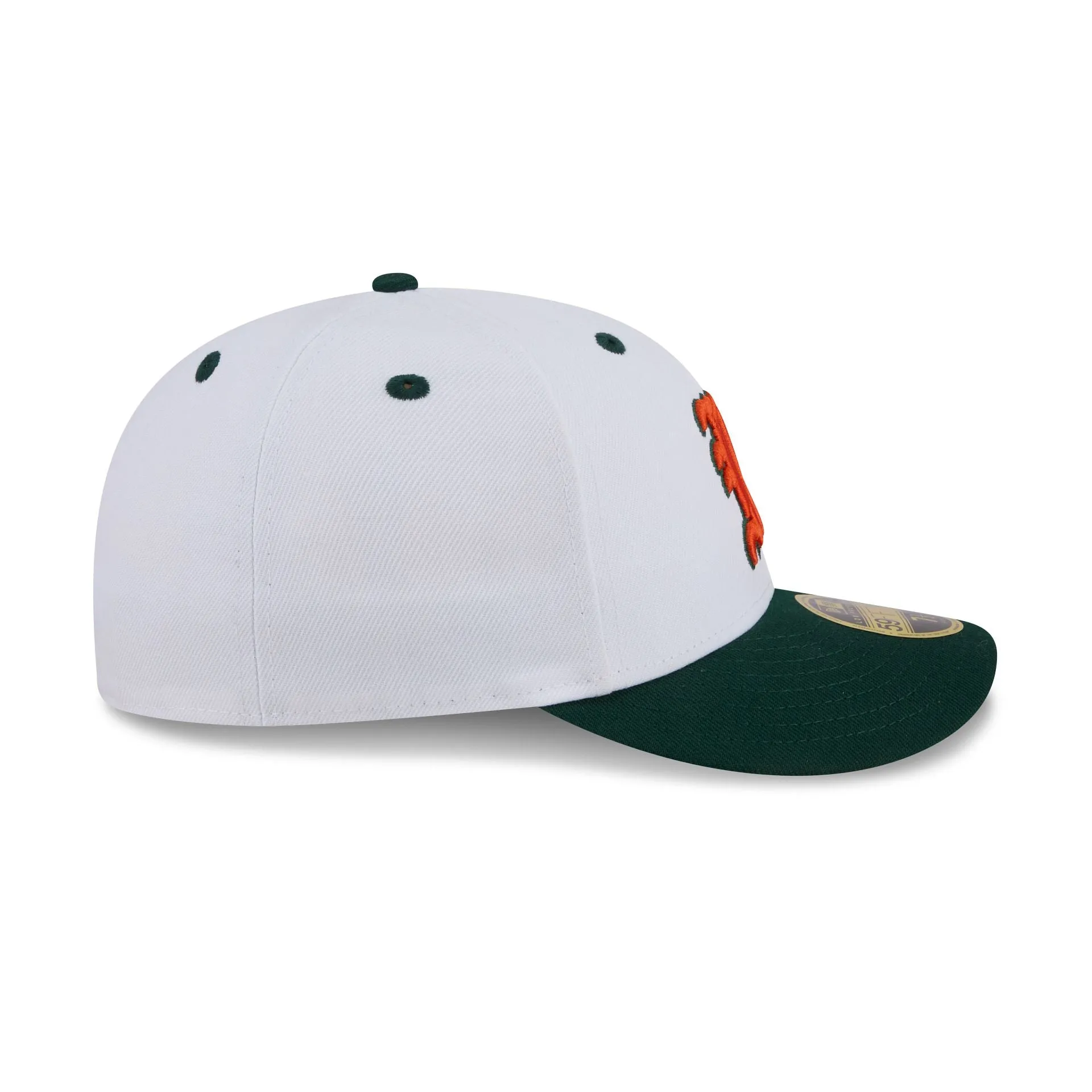 New Era x adidas Miami Hurricanes White Low Profile 59FIFTY Fitted Hat sold by New Era product image thumbnail 5