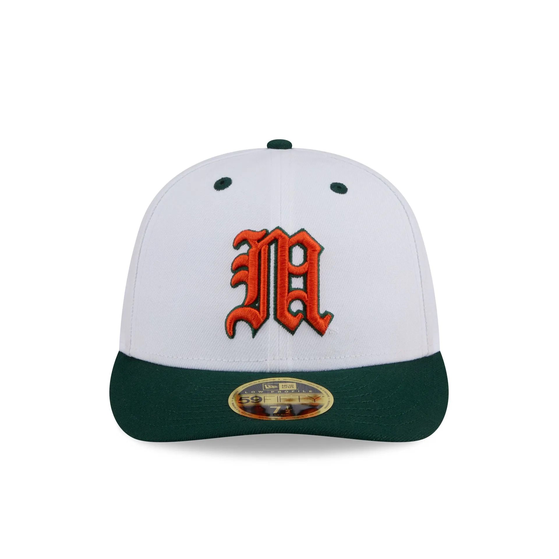 New Era x adidas Miami Hurricanes White Low Profile 59FIFTY Fitted Hat sold by New Era product image thumbnail 2