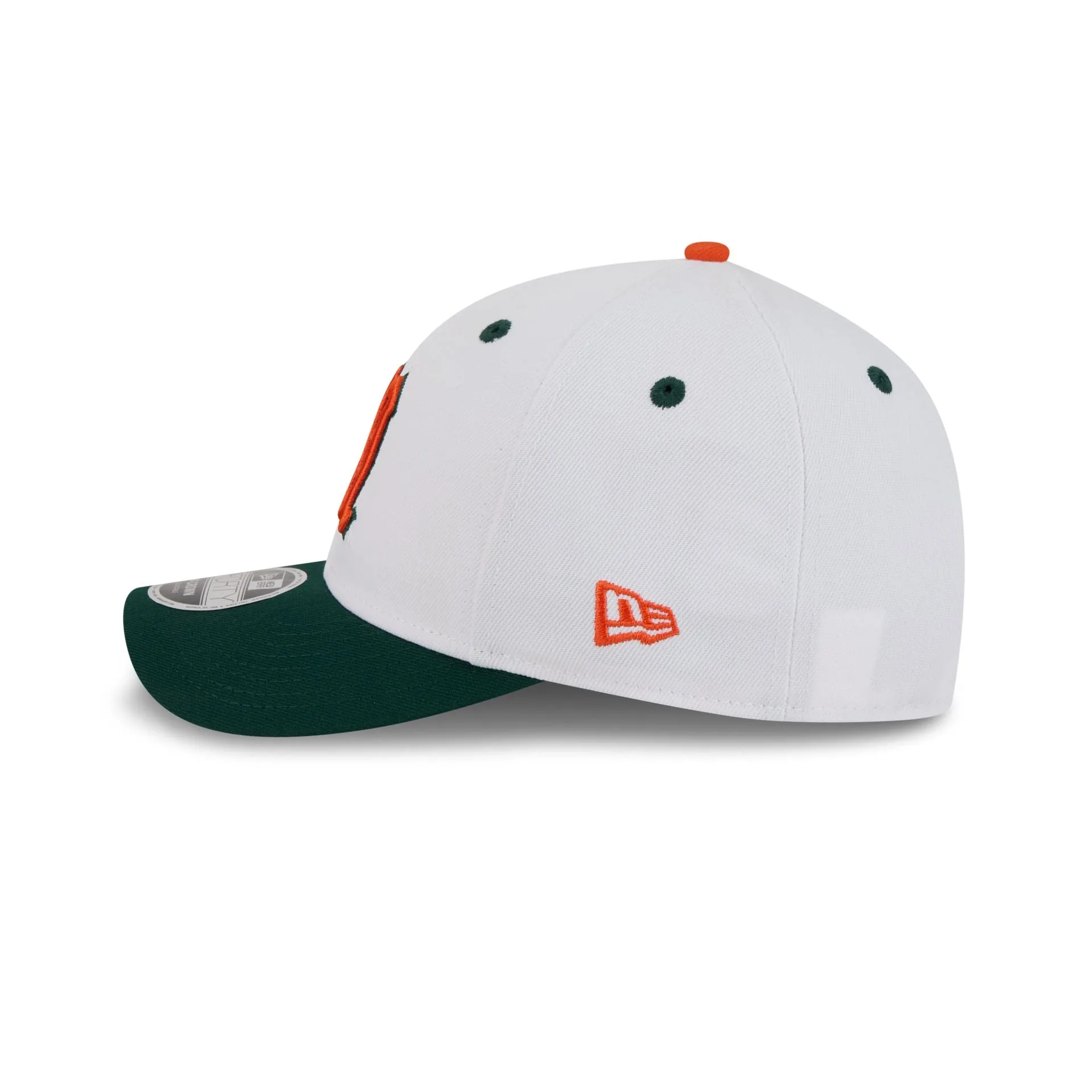 New Era x adidas Miami Hurricanes White 9FORTY M-Crown Snapback Hat sold by New Era product image thumbnail 4