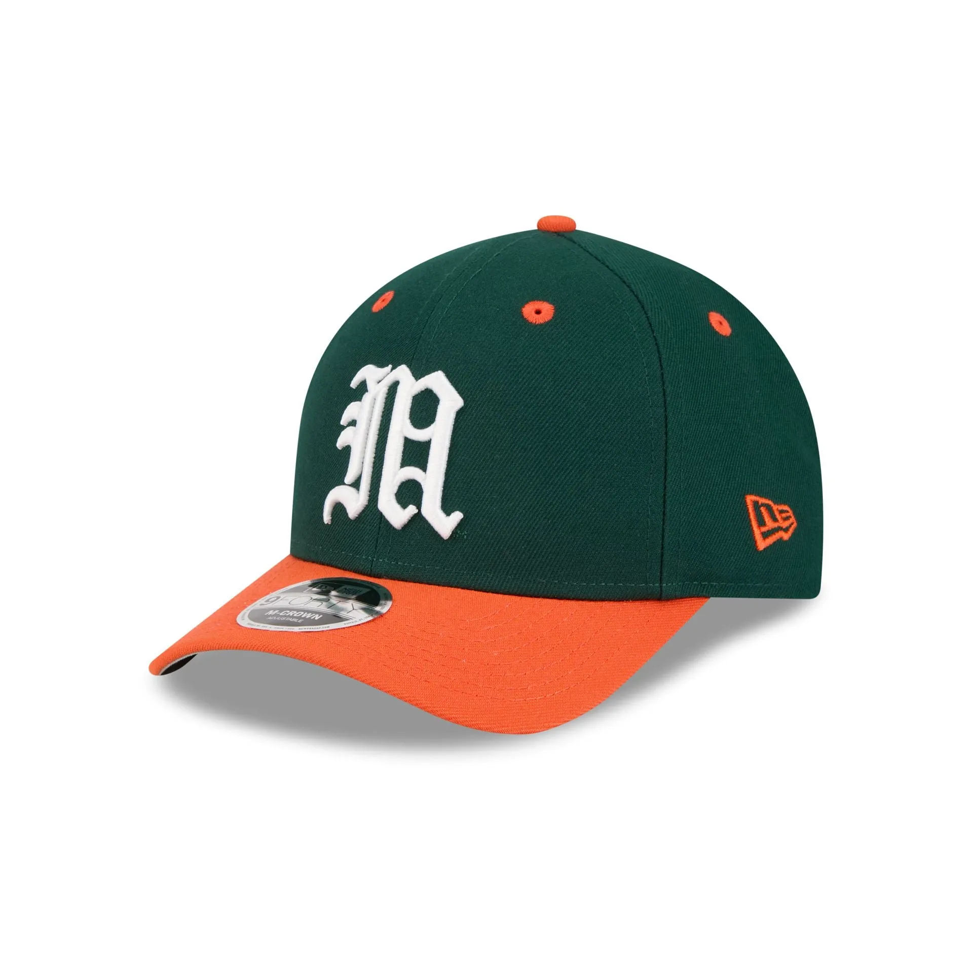 New Era x adidas Miami Hurricanes Dark Green 9FORTY M-Crown Snapback Hat sold by New Era