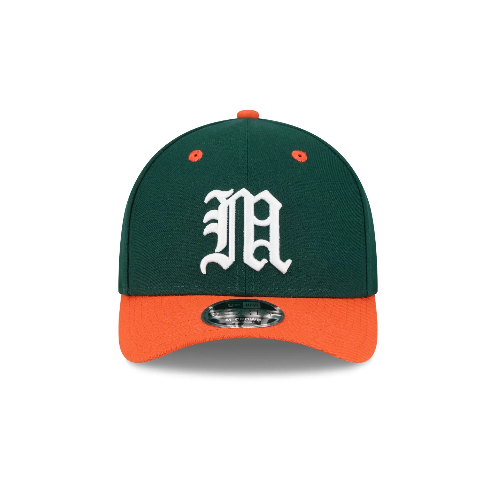 New Era x adidas Miami Hurricanes Dark Green 9FORTY M-Crown Snapback Hat sold by New Era product image thumbnail 2