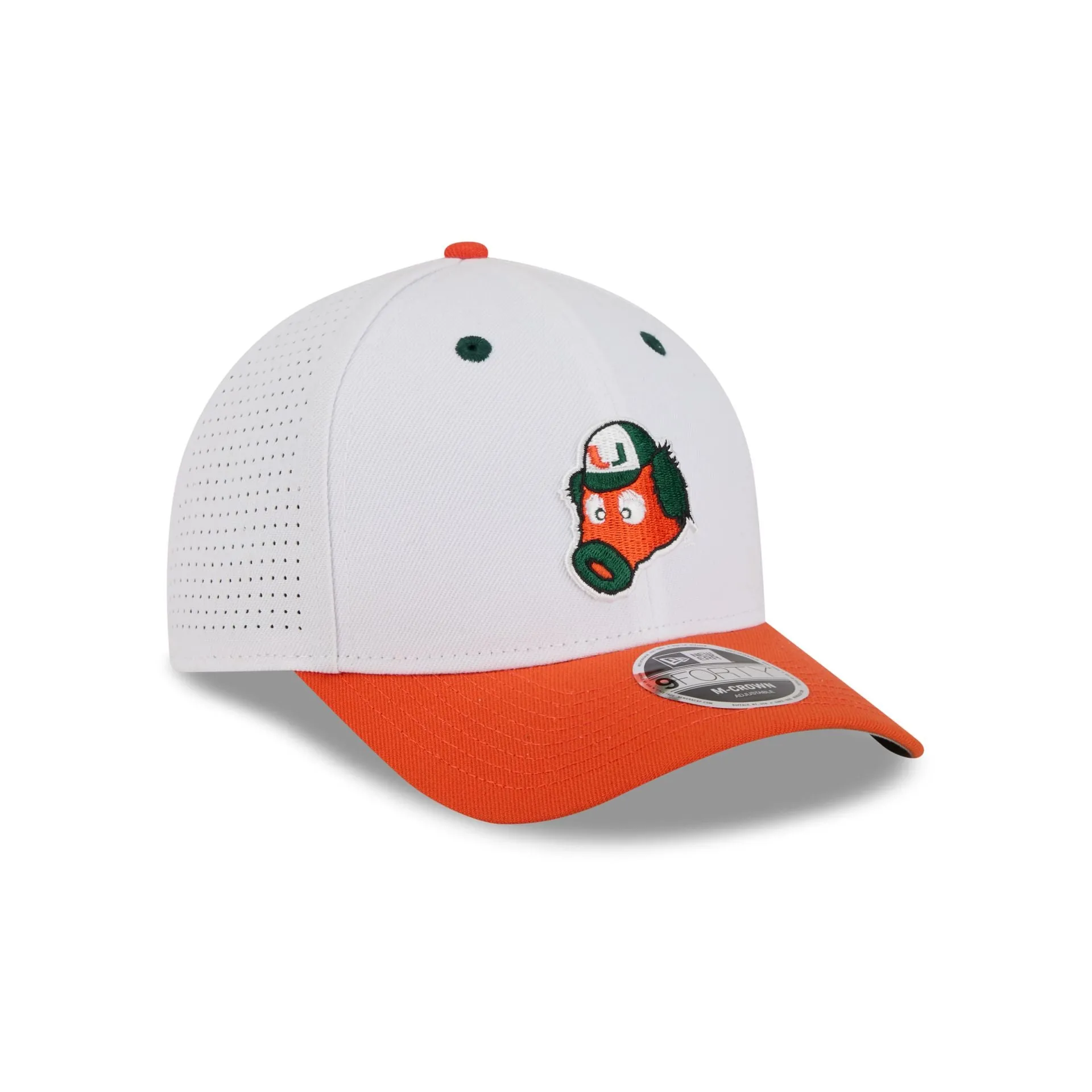 New Era x adidas Miami Hurricanes White Mascot 9FORTY M-Crown Snapback Hat sold by New Era product image thumbnail 3