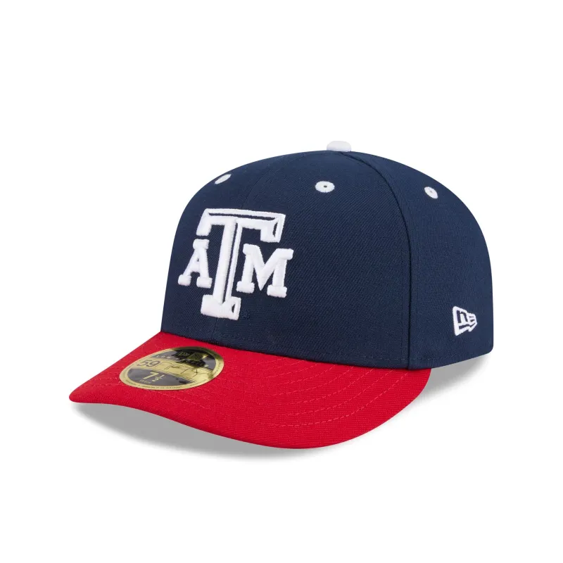 New Era x adidas Texas A&M Aggies Navy Low Profile 59FIFTY Fitted Hat sold by New Era