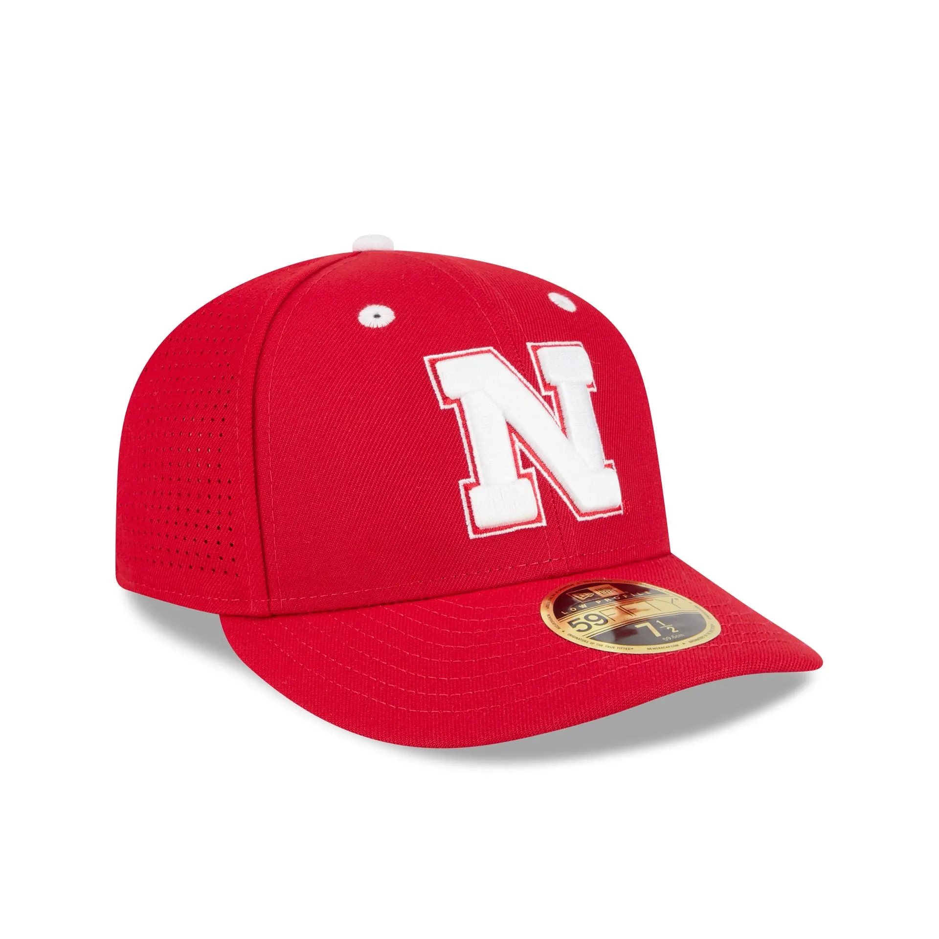 New Era x adidas Nebraska Cornhuskers Scarlet Low Profile 59FIFTY Fitted Hat sold by New Era product image thumbnail 3