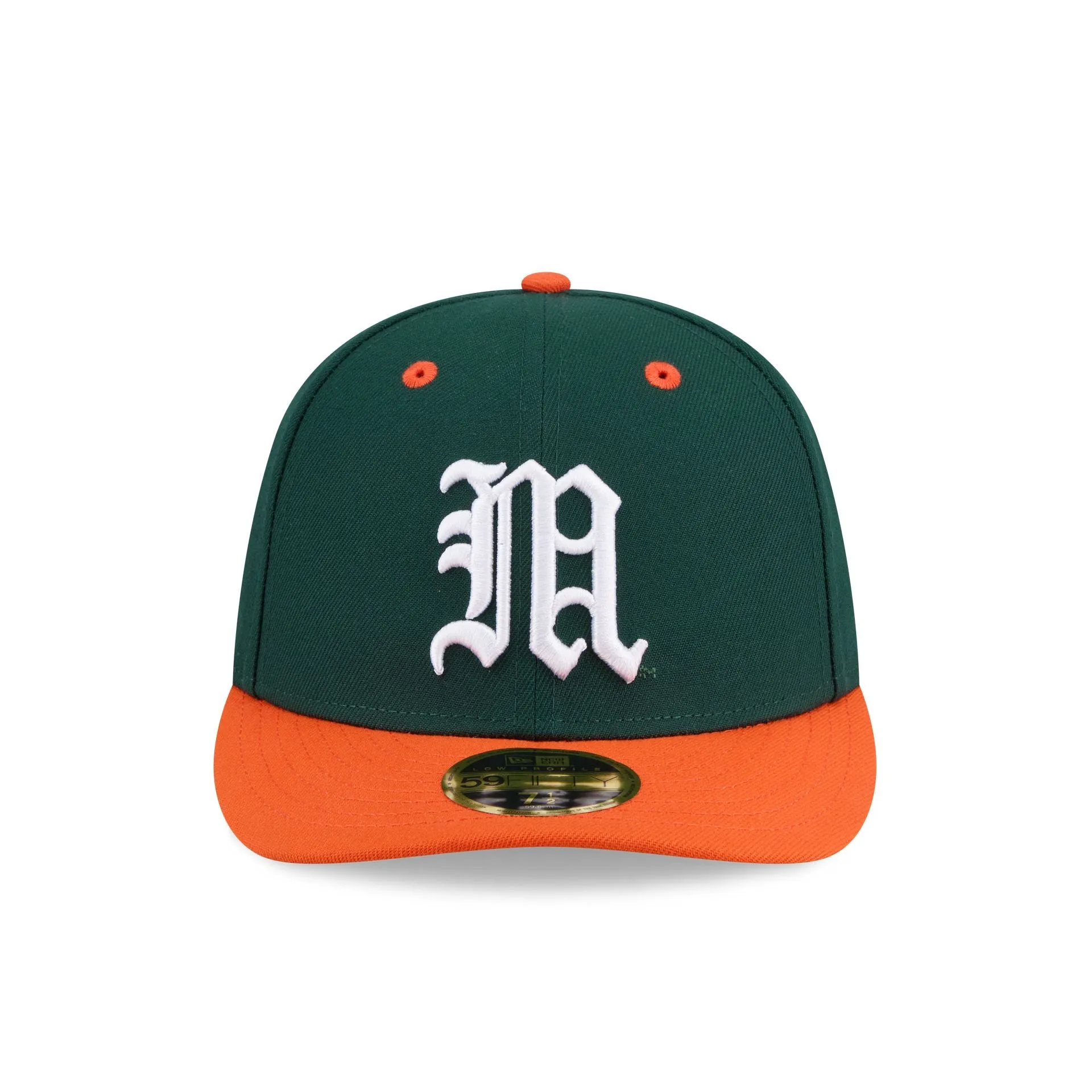 New Era x adidas Miami Hurricanes Dark Green Low Profile 59FIFTY Fitted Hat sold by New Era product image thumbnail 2