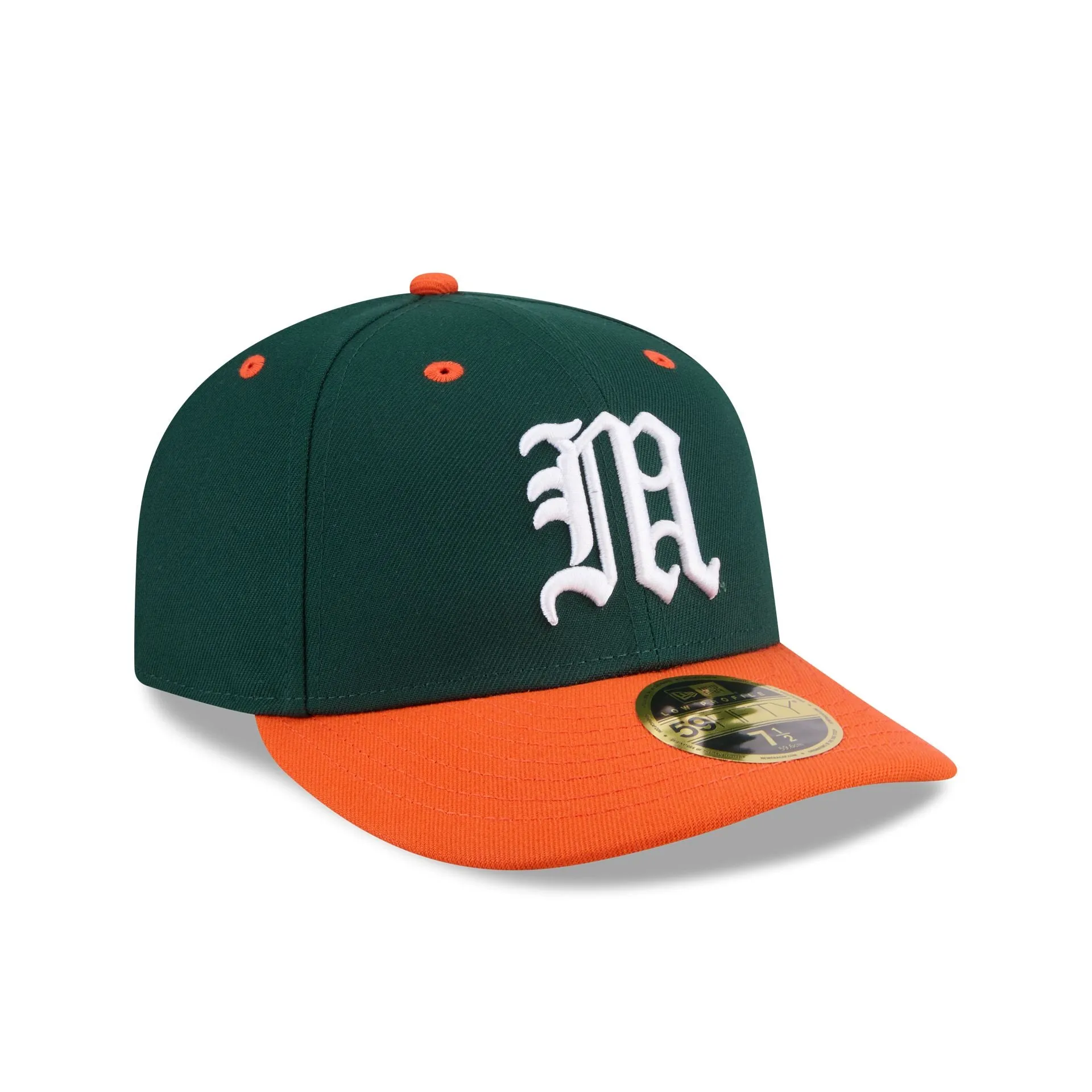 New Era x adidas Miami Hurricanes Dark Green Low Profile 59FIFTY Fitted Hat sold by New Era product image thumbnail 3