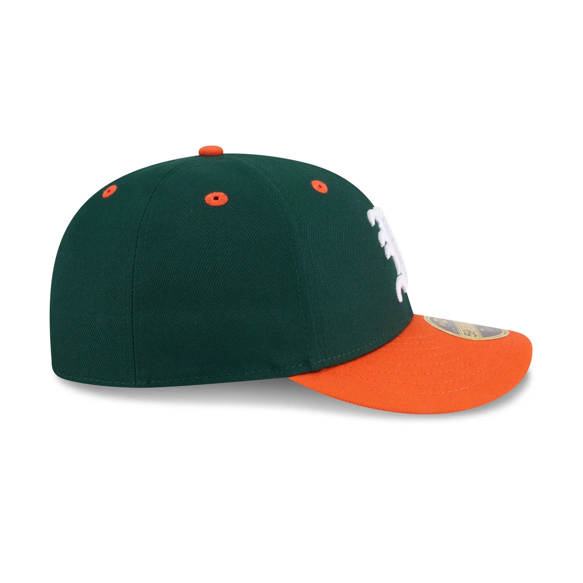 New Era x adidas Miami Hurricanes Dark Green Low Profile 59FIFTY Fitted Hat sold by New Era product image thumbnail 5