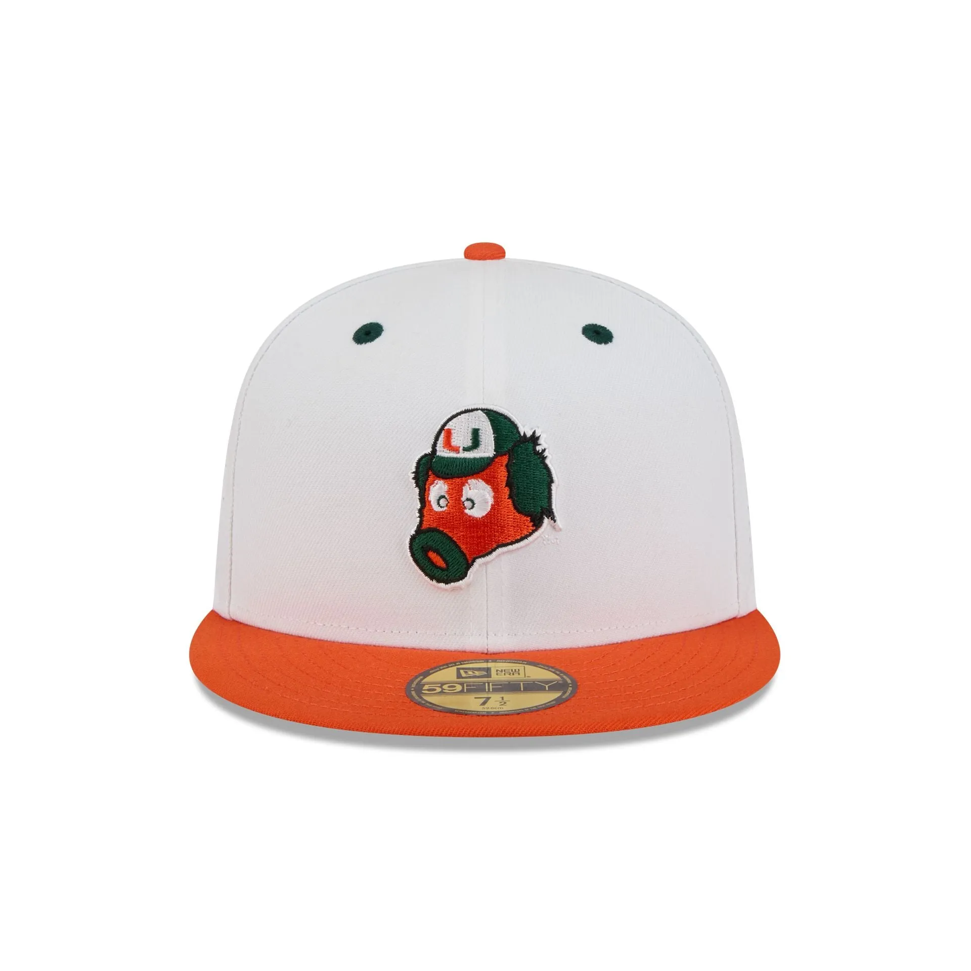 New Era x adidas Miami Hurricanes White Mascot 59FIFTY Fitted Hat sold by New Era product image thumbnail 2