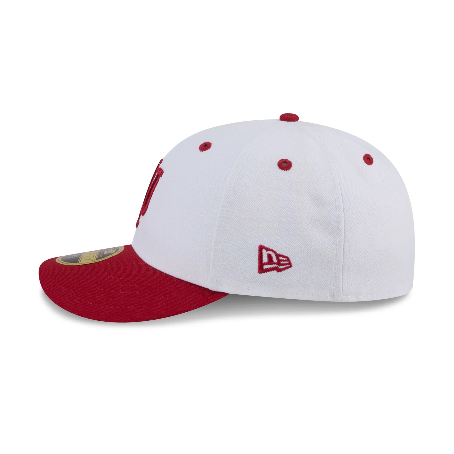 New Era x adidas Indiana Hoosiers White Low Profile 59FIFTY Fitted Hat sold by New Era product image thumbnail 4
