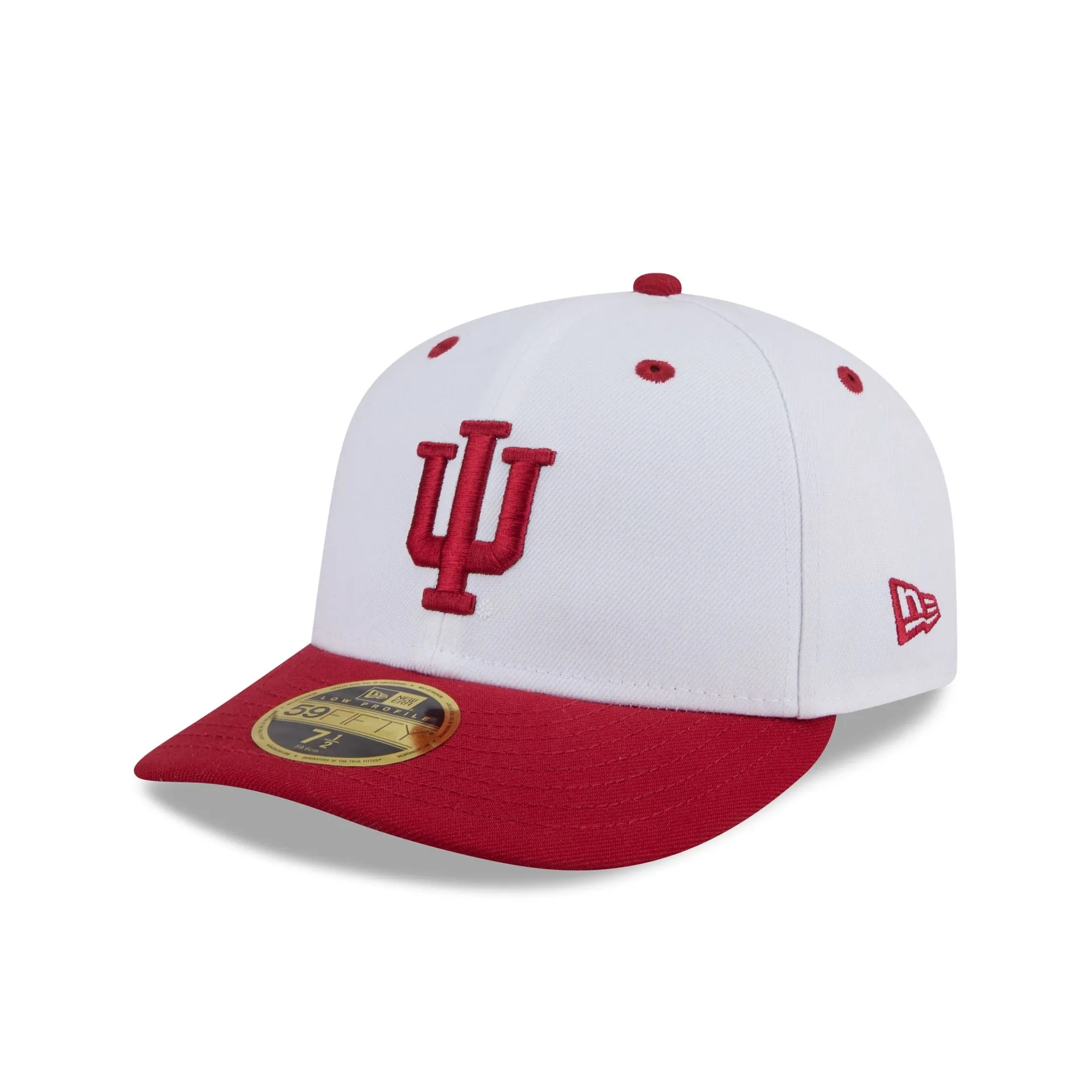 New Era x adidas Indiana Hoosiers White Low Profile 59FIFTY Fitted Hat sold by New Era