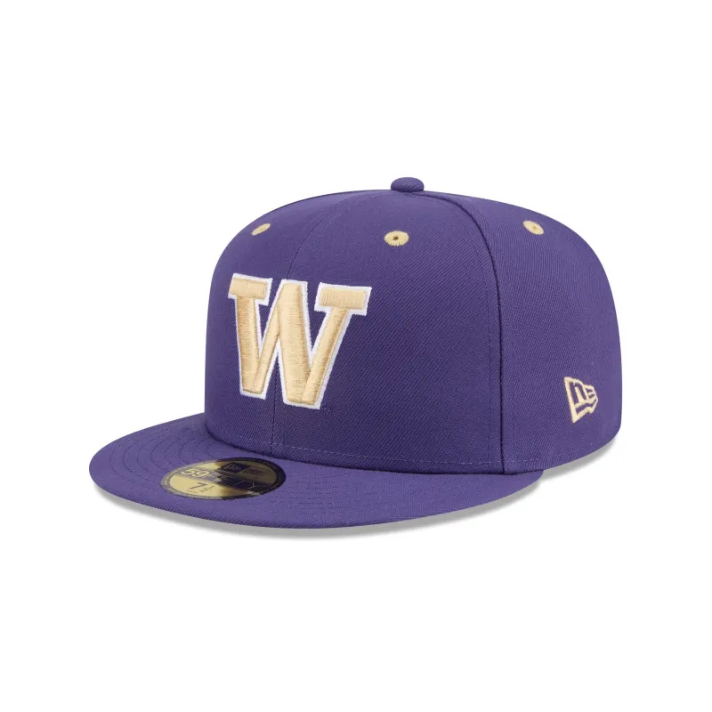 New Era x adidas Washington Huskies Purple 59FIFTY Fitted Hat sold by New Era