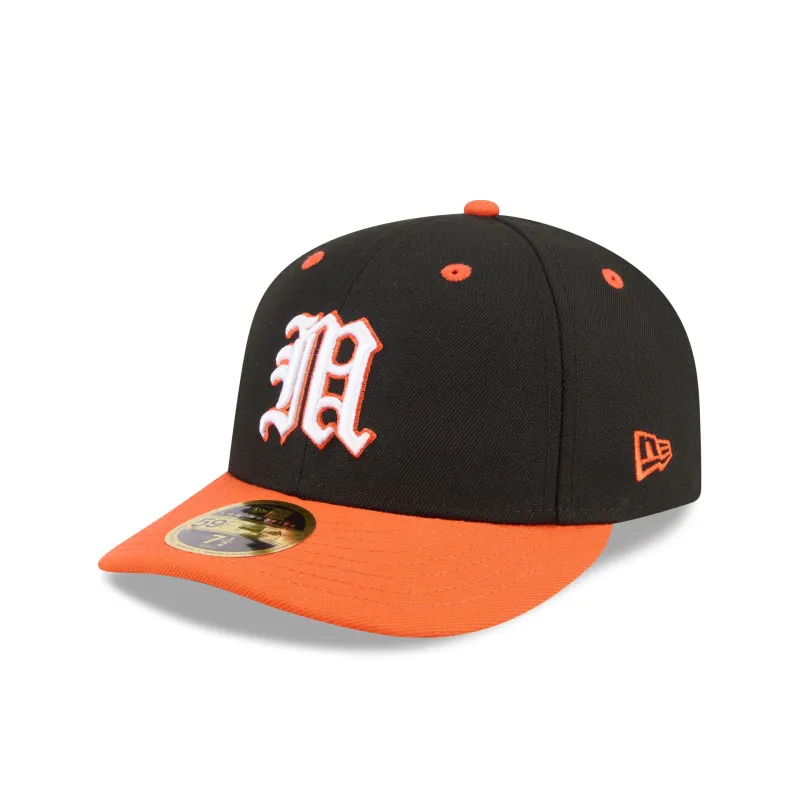 New Era x adidas Miami Hurricanes Black Low Profile 59FIFTY Fitted Hat sold by New Era