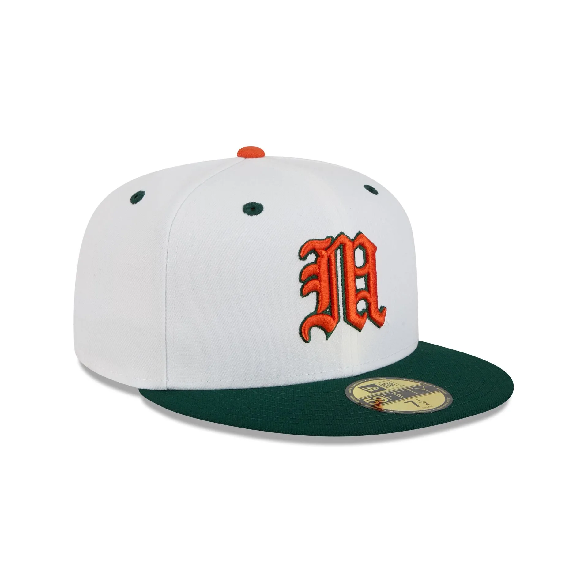 New Era x adidas Miami Hurricanes White 59FIFTY Fitted Hat sold by New Era product image thumbnail 3
