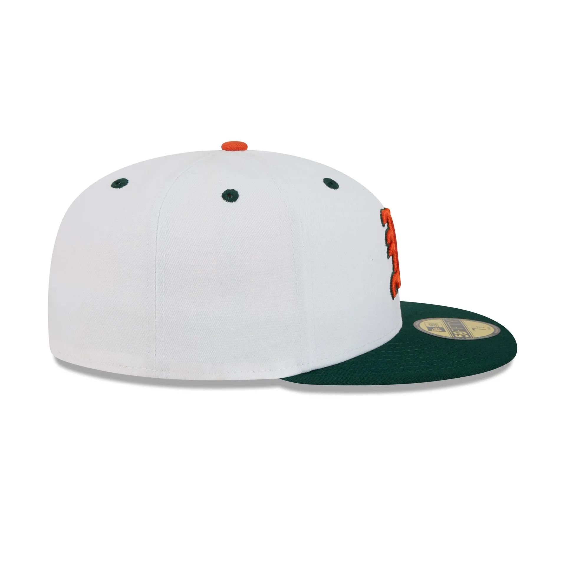 New Era x adidas Miami Hurricanes White 59FIFTY Fitted Hat sold by New Era product image thumbnail 5