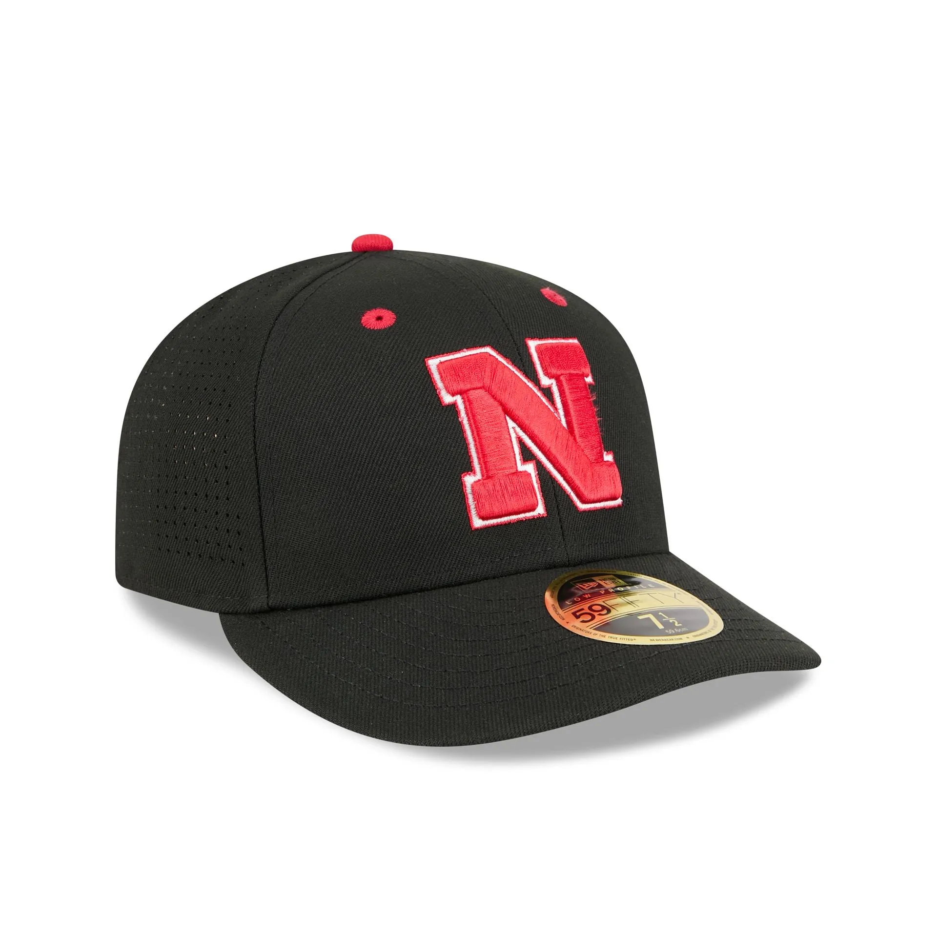 New Era x adidas Nebraska Cornhuskers Black Low Profile 59FIFTY Fitted Hat sold by New Era product image thumbnail 3