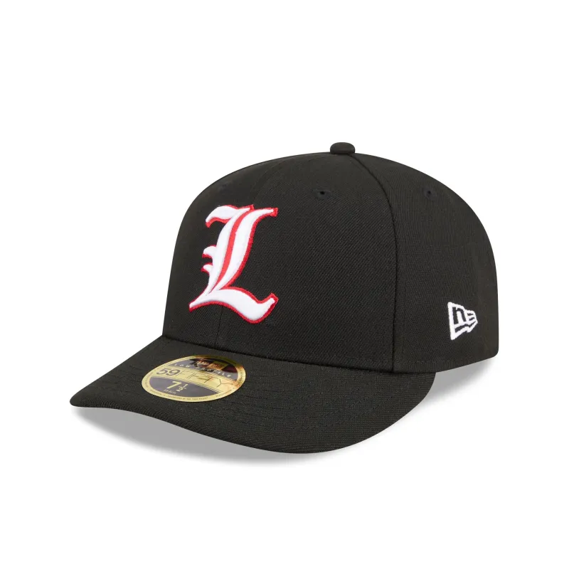 New Era x adidas Louisville Cardinals Black Low Profile 59FIFTY Fitted Hat sold by New Era