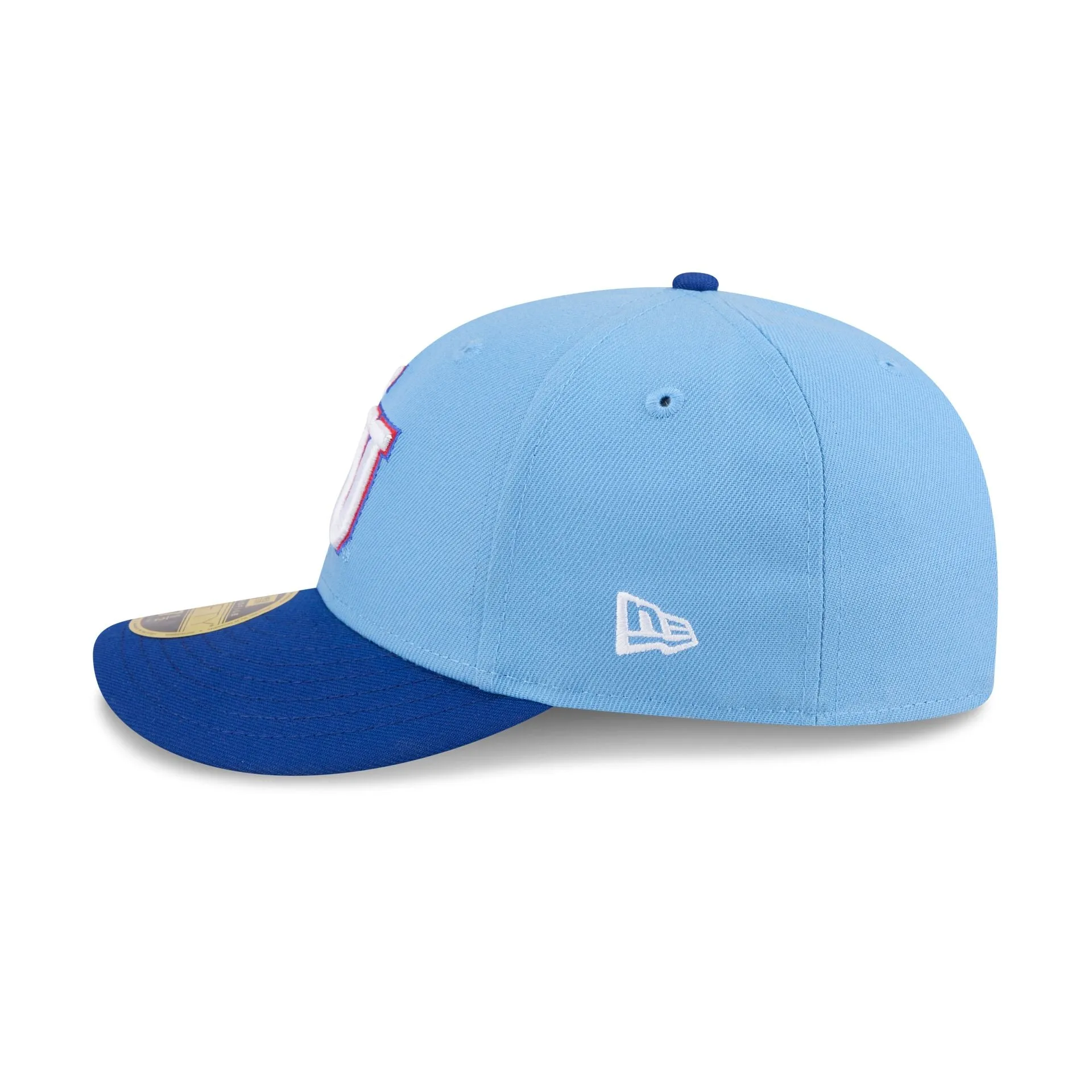 New Era x adidas Kansas Jayhawks Sky Blue Low Profile 59FIFTY Fitted Hat sold by New Era product image thumbnail 4