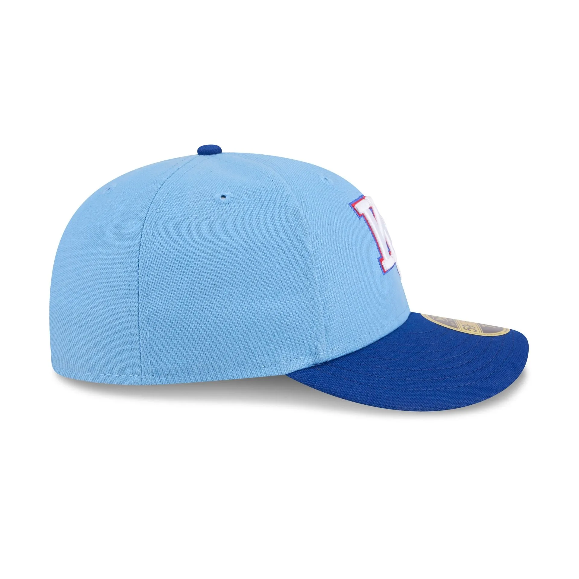 New Era x adidas Kansas Jayhawks Sky Blue Low Profile 59FIFTY Fitted Hat sold by New Era product image thumbnail 5