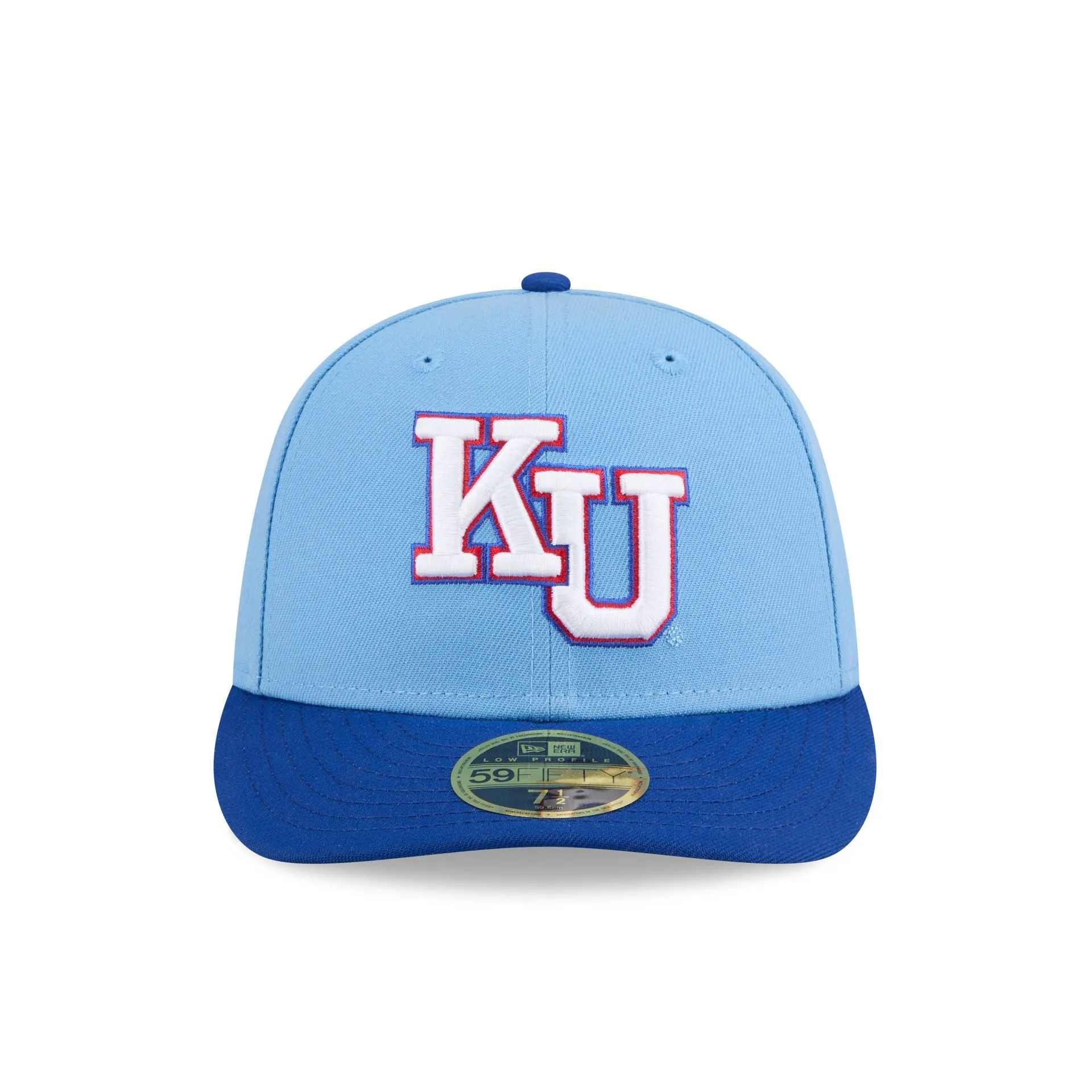 New Era x adidas Kansas Jayhawks Sky Blue Low Profile 59FIFTY Fitted Hat sold by New Era product image thumbnail 2
