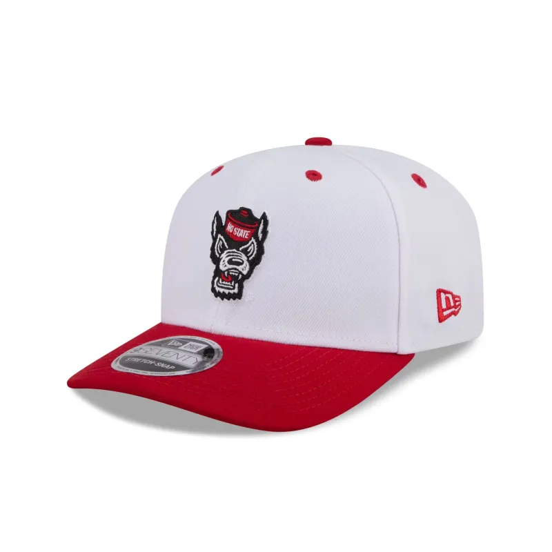 New Era x adidas NC State Wolfpack White 9SEVENTY Stretch-Snap Hat sold by New Era